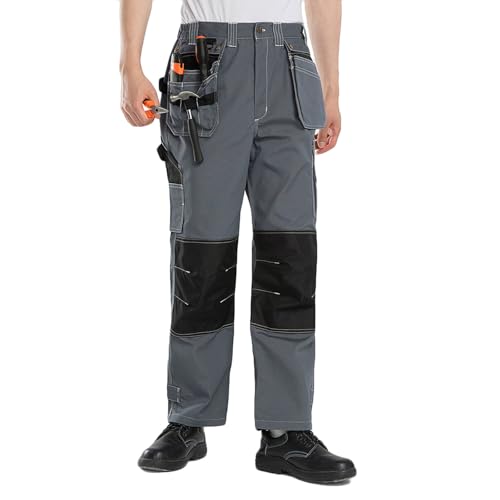 Cargo Pants for Men Multifunctional Color Block Work Pant with Pocket Fashion Straight Casual Outdoor Work Trousers3