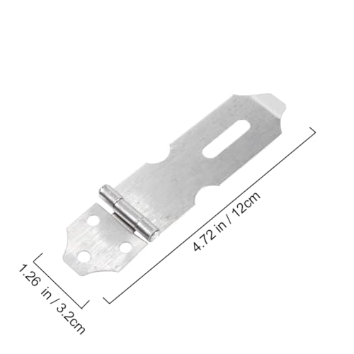 Image of DOITOOL 20pcs Stainless Steel Padlock Hasp Clasp for Doors Cabinets Security Locking Concealed Screws Resistant Design for Use