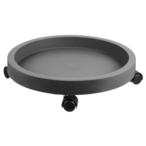 Plateau à rouleaux pour pots de fleurs support robuste plastique bonsaïs