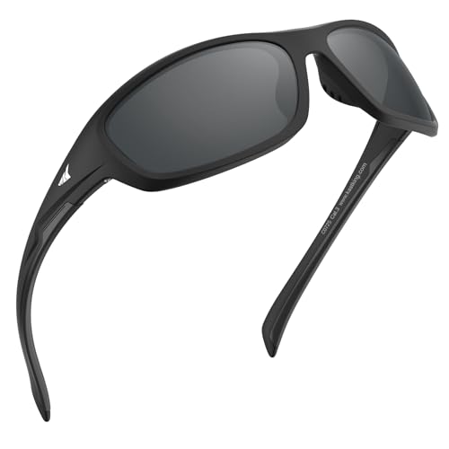 Image of KastKing Hiwassee Polarized Sport Sunglasses for Men and Women, Wrap Sunglasses for Fishing Cycling and Running,UV Protection