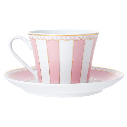 Noritake T002B/M-249 Cup & Saucer (Coffee/Tea) 250cc Carnival Pink Fine Porcelain
