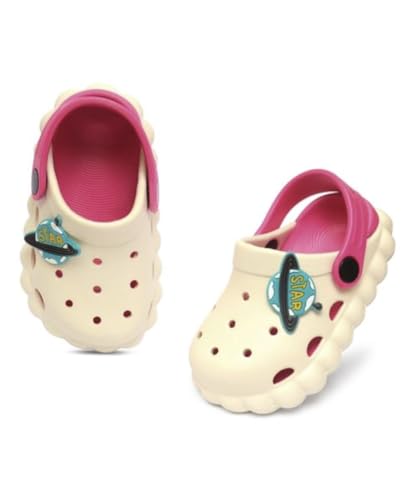 Image of GLJ Little Wonders Kids Clogs, Water Shoes for Girls and Boys, Penguin Design, Toddler Sizes