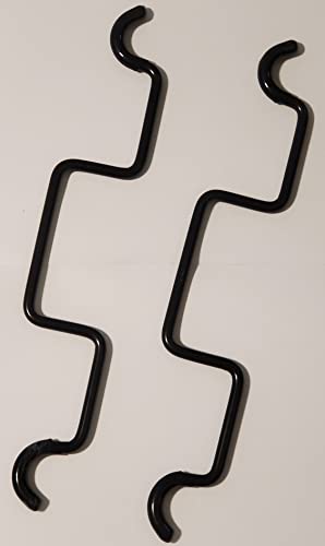 Set Of 2 Tag Hardware Hamper Replacement Steel Handles Black Without Bags #TOP4