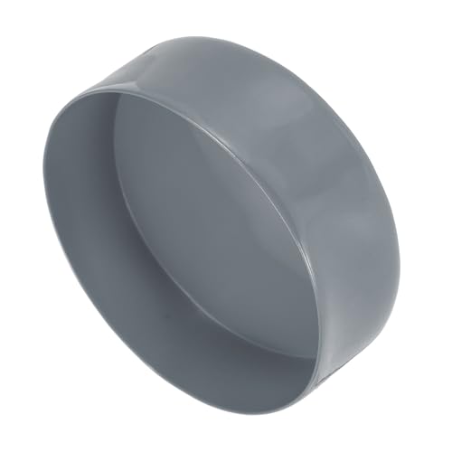Image of uxcell 2pcs Rubber End Caps 150mm(5 15 /16 Inch) ID x 80mm(3 1 /8 Inch) H Vinyl Round Tube Bolt Cap Cover Screw Thread Protectors Light Gray