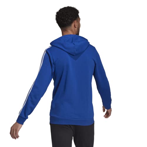 Image of adidas mens Essentials French Terry 3-stripes Full-zip Hoodie