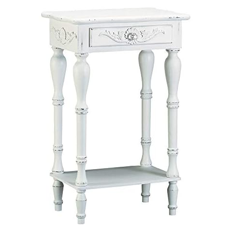 Sunshine Megastore Carved White Side Table Cover