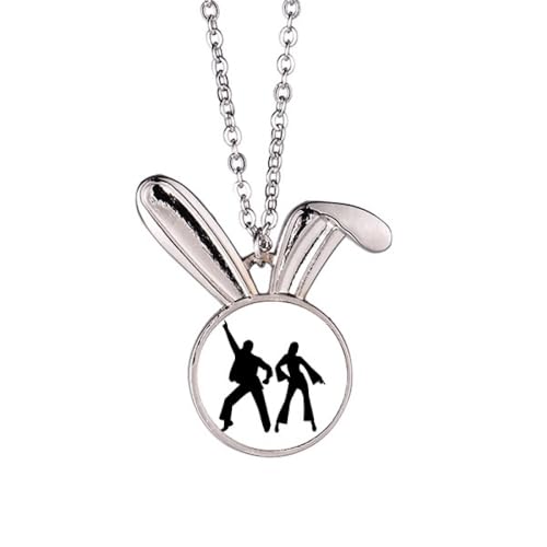 Collier lapin danseuse sportive pendentif original pour l'entraînement