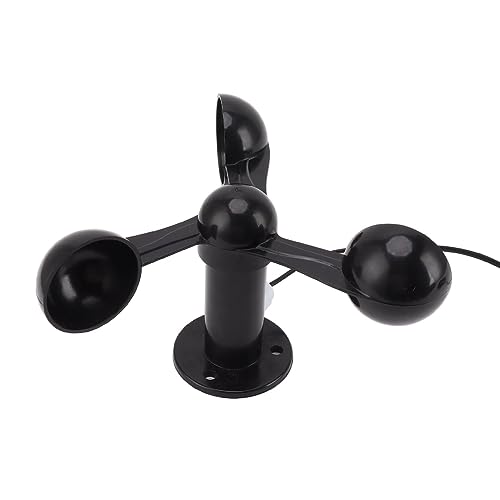 BAOFUYA 3-Tassen-Windsensor, Hochpräziser Windgeschwindigkeitsdetektor mit 8 M Wasserdichtem Kabel für Kraftwerke und Wetterstationen