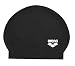 Arena Soft Latex USA Swim Cap,Black/White,One Size