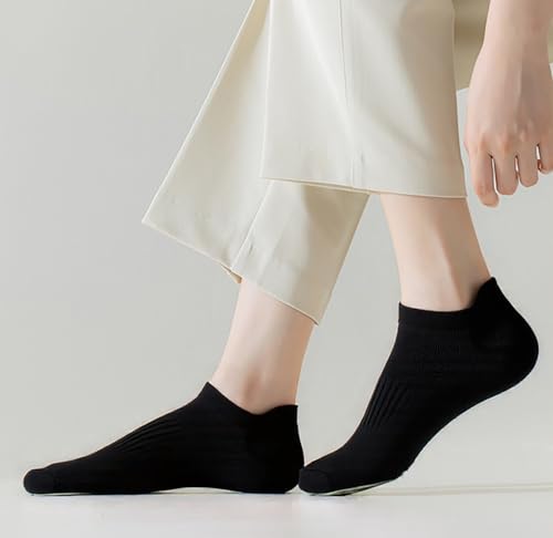 Image of 12-20 Pairs Athletic Ankle Socks for Women Breathable Low Cut Running Cushioned Moisture Wicking for Sport Traveling