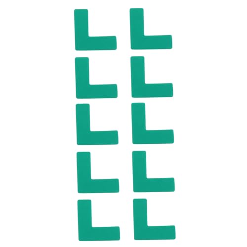 Veemoon 100pcs Warning Sign Floor Stickers Positioning Stickers for Wall Non Marking Fixed Sticker Decals Shape for Warehouse and School