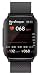 Produktbild Knauermann Pro 2 Plus (2023) Schwarz - Gesundheitsuhr Smartwatch - OSRAM Sensoren - Brustkorb EKG + HRV Funktion - BT Bluetooth - Schlafapnoe - Blutdruck - Silikonband Schwarz, 14-24