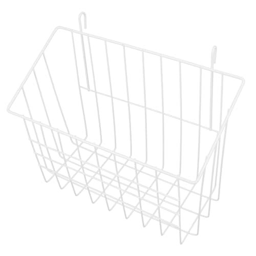 Mikikit Wrought Iron Rabbit Feeder Holder Storage Basket for Guinea Pigs Chinchillas Animals Durable Smooth Edges for Cages and Feed Management