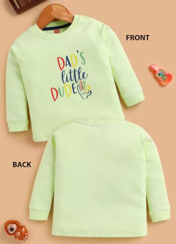Image of LuvLap Baby Boys Regular Fit 100% Cotton Full Sleeves Boys T-Shirt Set Pack of 4