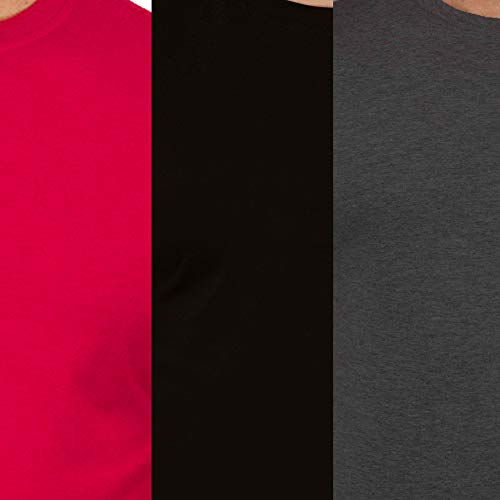 Image of Solid Men Half Sleeve Round Neck T-Shirt (Pack of 3)