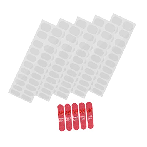 10 Folhas Adesivos Para Unhas Tiras Adesivas Para Unhas De Gel Decoração Claro Gel De Cejas Transpar