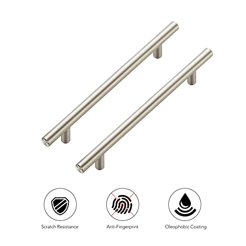 Image of Ravinte 4 Pack 8-13 /16 Inch Cabinet Handles Brushed Nickel Stainless Steel Kitchen Drawer Pulls Cupboard Cabinet Pulls 8-13 /16 inchLength,6-1 /4 inch Hole Center