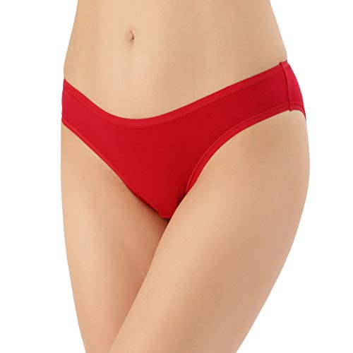 Image of Amante Solid Low Rise Cotton Bikini Panty Pack(Pack of 3)