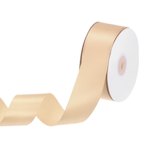 Ruban de satin jaune haut de gamme M METERXITY en tissu polyester résistant - 2