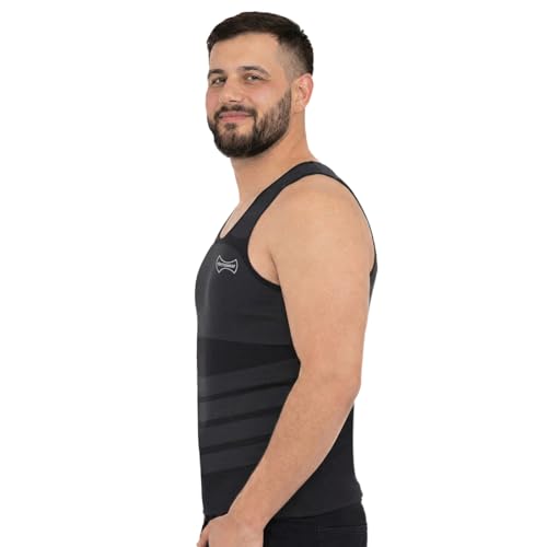 Image of dermawear Men Breezeology Zenrik-G Chest And Abdomen Vest Shapewear