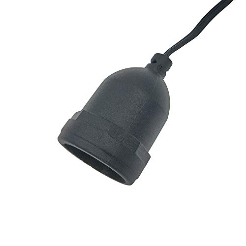 E-Simpo 6Pcs Outdoor Waterproof Led E26 E27 Screw Lamp Holder Extender Light Socket With Copper Wire 10Cm #TOP3