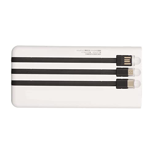XUXHOU Teléfono Solar 20000 MAh con Pantalla a Nivel de Batería para Relojes Inteligentes para Teléfonos de Tableta (WHITE)