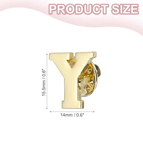 Image of PATIKIL Letter Lapel Pins, Initial Alphabet Collar Pins Letter Brooch Pins for Women Men Shirt Dress Suits