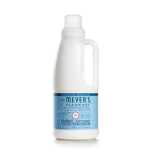 MRS. MEYER'S CLEAN DAY Liquid Fabric Softener, Infused with Essential Oils, Paraben Free, Rain Water...