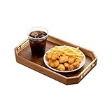 Vassoio In Legno Ottagonale 40x30x5,5 Cm – Organizzatore Decorativo Con...