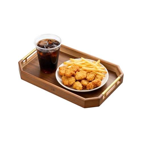 Vassoio da portata, organizer ottagonale retrò anti-fuoriuscite, vassoio decorativo vintage, per interni ed esterni, casa, camera da, soggiorno, cucina, ristorante, hotel, appartamento, tavolo