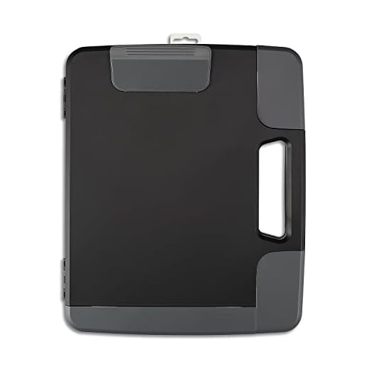 Staples 1671313 Portable Clipboard Heavy Duty Black 11 3/4-Inch X 14 1/2-Inch X 1 1/2-Inch