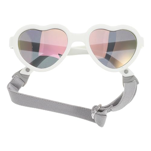 DEARMAMY gafas de sol de corazón cepillo de para bebe juguete para pequeños gafas de sol para Gafas de sol polarizadas para bebés disfraz de corazón vasos decorativos