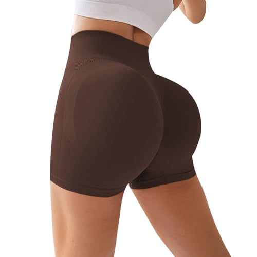 MJGkhiy Leggings Cortos Mujer Deporte Push Up Pantalones Cortos Deportivos Cintura Alta Pantalon Corto Deporte Jogging Leggins Cortas Elasticos Shorts Running Correr Mallas Cortas Fitness
