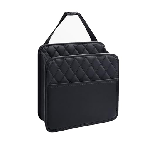 ZHLSUEC Car Seat Back Organizer for Alfa Romeo Alfetta GT Brera GT GTA Coupe GTV SZ, PU Leather Backseat Storage Box with Buckle Elastic Strap, Headrest Hanging Organizer