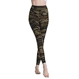 Bequeme Materialien und hübsches Muster: Camouflagemuster print muster, passen Sie verschiedene Arten von Korperformen an, die aus 92% Polyester, 8% Elasthan mit guter Elastizitat, Feuchtigkeitstransport und Komfort mit 4-Wege-Stretch und nicht durchsichtigem Material bestehen.