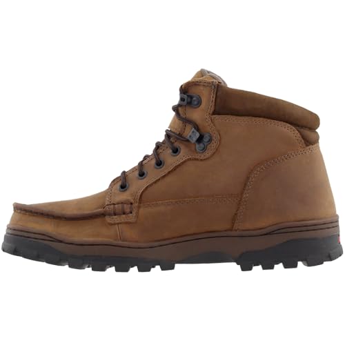Rocky Mens Outback 5 Inch Gore-Tex Waterproof Round Toe Hiking Hiking Casual Boots Ankle - Brown - Size 8 D_M4