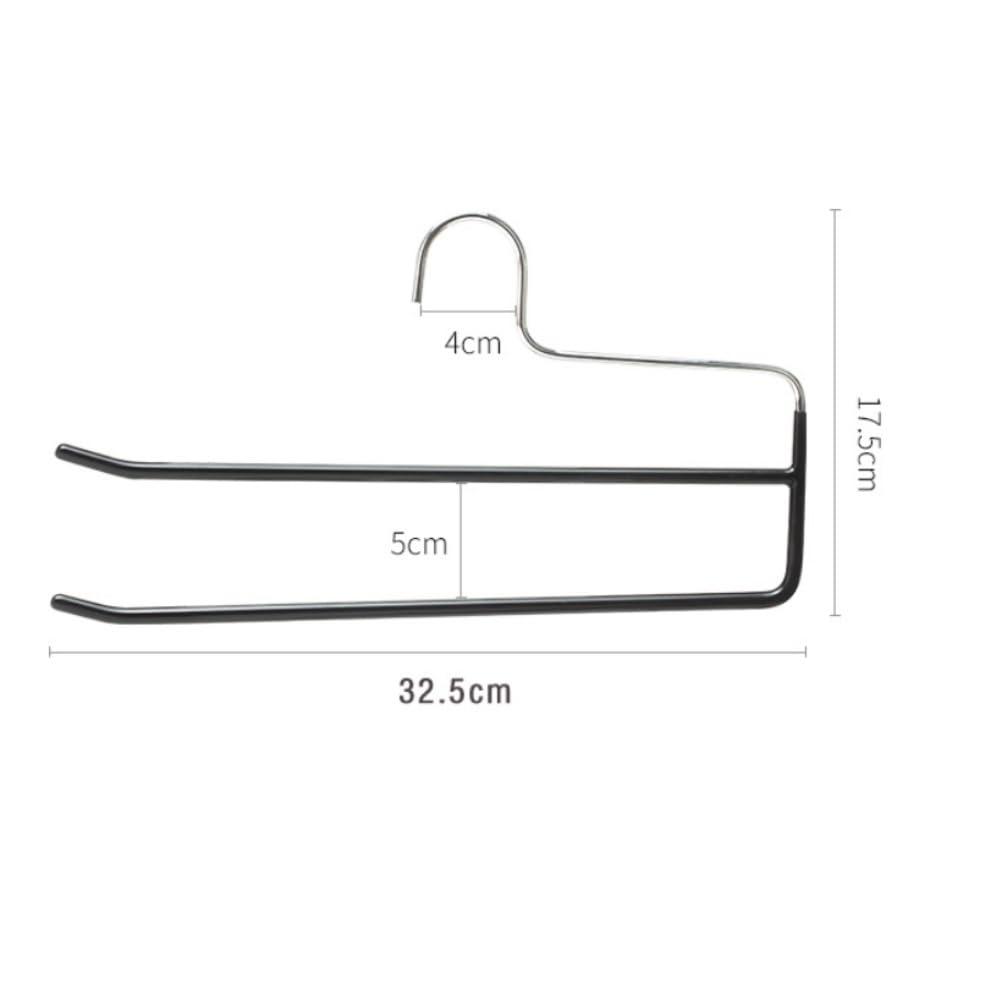 Accueil Cintre À Double Barre Ouvert for Pantalons Ou Décontractés, Peu Encombrant Les Essentiels De La Garde-Robe(Grey)