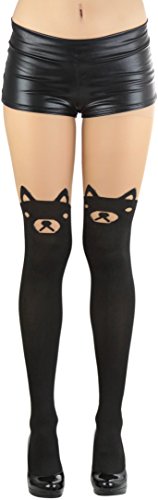 Image of ToBeInStyle Women's Cute Thigh High Printed Character Tights