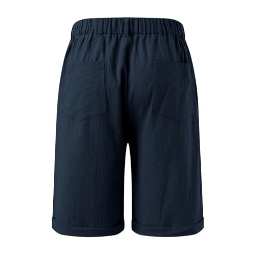 Short de lino para hombre verano casual talla XL miniatura 5