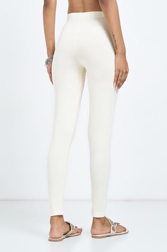Image of Rangmanch by Pantaloons Women's Cotton Stretch Bottoms | Skinny Fit | Mid Rise Waist | Ankle Length