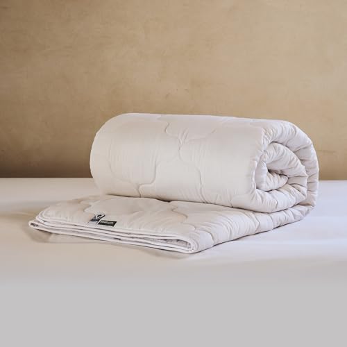 WOOLROOM Classic Medium Comforter Twin - 100% Natural Hypoallergenic Temperature