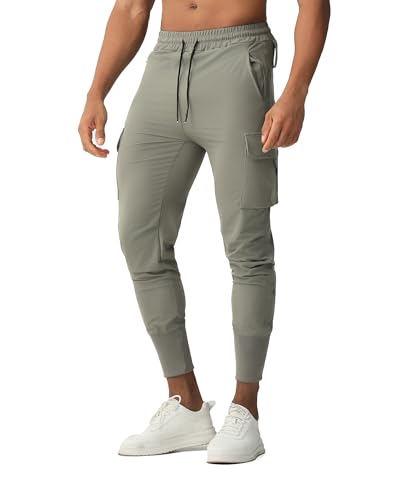 Men's Athletic Joggers – Active Gym Pants with Cargo & Zipper Pockets for Running, Training, and Workouts2