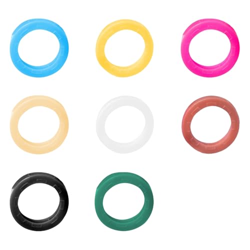 8Pieces Elegant Identifier Caps Charm in Bright Colors for Home and Use with Sturdy Materials Silicone Covers