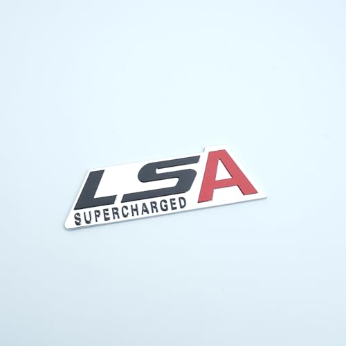 Emblemas LSA Supercharged con relieve 3D para sustitución de placas LSX, pack de 2 4