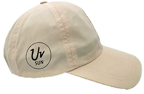 MFAZ Morefaz Ltd Niño Niña Sombrero Gorra De Béisbol para el Sol Niños UV UPF 50+ Proteccion Solar (Beige)