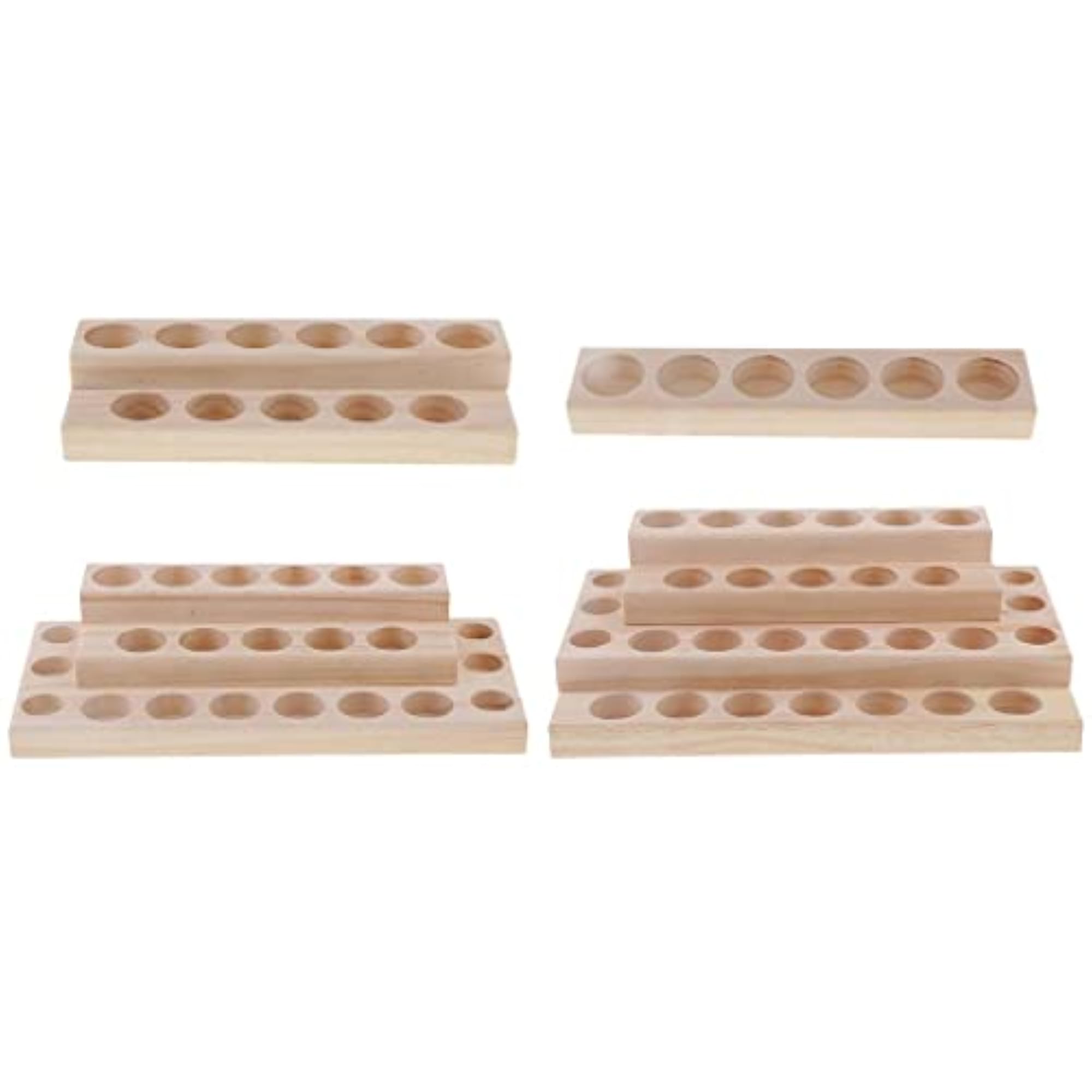 Wooden Essential Oil Display Stand Rack Organizer