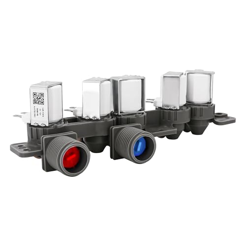 WT1101CW WT1701CW AJU75152601 AJU73213301 Washer Water Inlet Valve Assembly Fit for L.G and Ken-more Elite 796 Series Washers WT7600HKA WT7200CV WT7200CW WT7500CW WT1901CK WT5480CW WT1701CW WT5170HW