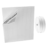 jojofuny Copertura per Ventilatore da Soffitta 129x129 Cm in Pellicola di Alluminio Isolante, Guarnizione per Persiana e Copertura di Sfiato di Ritorno, Sigillante Aria per Installazione