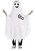 Produktbild Amscan 848740-55 - Kinderkostüm Geisterumhang, Umhang mit Geistergesicht und Aufdruck "BOO", Gespenst, Mottoparty, Karneval, Mottoparty