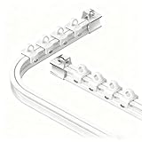 Applications polyvalentes : le rail de rideau en plastique est idéal pour les séparateurs de pièce, les rails de camping-car et les systèmes de rideaux d'hôpital. Son design incurvé est parfait pour les cloisons de lit d'hôpital, les traitements de baie vitrée et les rails de rideau de douche. Améliore l'utilisation de l'espace dans n'importe quelle zone, créant sans effort des environnements privés dans les remorques, camping-cars et camping-cars.